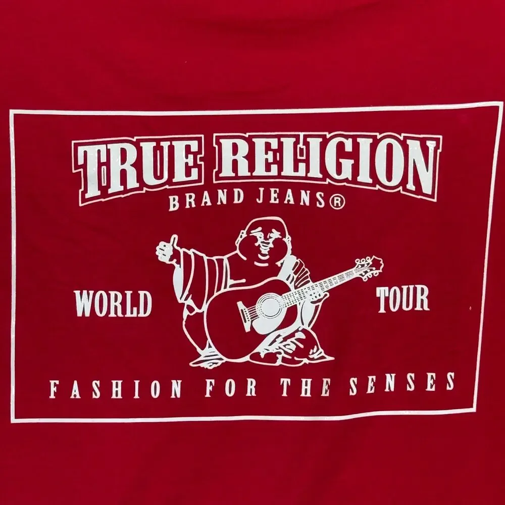True Religion True Religion Mens Short Sleeve t-shirt Jester Red XL $59